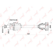 Привод в сборе | перед лев LYNXauto, арт. CD-1128