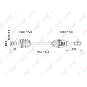 Привод в сборе LYNXauto, передний, правый, арт. CD-1042