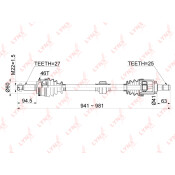 Привод в сборе LYNXauto, передний, правый, арт. CD-1053A
