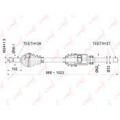 Привод в сборе LYNXauto, передний, правый, арт. CD-1124