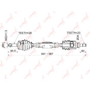 Привод в сборе LYNXauto, передний, правый, арт. CD-1153