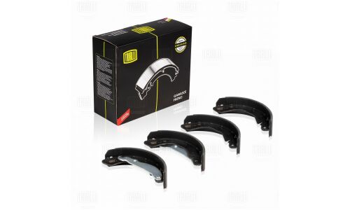 Колодки тормозные барабанные Trialli, комплект на ось (4 шт), арт. GF 0540