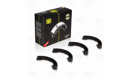 Колодки тормозные барабанные Trialli, комплект на ось (4 шт), арт. GF 0856