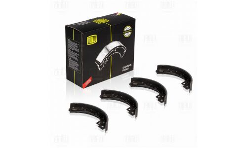 Колодки тормозные барабанные Trialli, комплект на ось (4 шт), арт. GF 0855