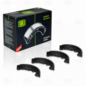 Колодки тормозные барабанные Trialli, комплект на ось (4 шт), арт. GF 2400