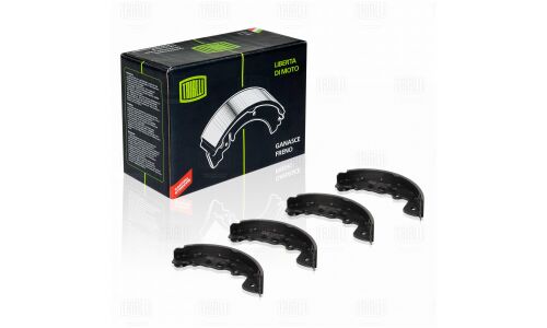 Колодки тормозные барабанные Trialli, комплект на ось (4 шт), арт. GF 2400