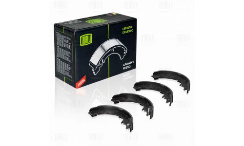 Колодки тормозные барабанные Trialli, комплект на ось (4 шт), арт. GF 1912