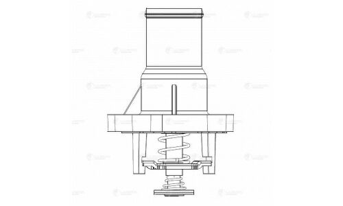 Термостат для а/м Opel Astra H (04-)/Corsa D (06-) 1.6T Luzar, арт. LT 2112