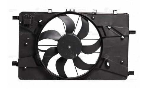 Вентилятор охлаждения радиатора Luzar, с кожухом, для Opel Astra J, арт. LFK 21106
