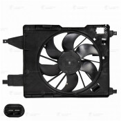 Вентилятор охлаждения радиатора Luzar, с кожухом, для Renault Megane, арт. LFK 0909