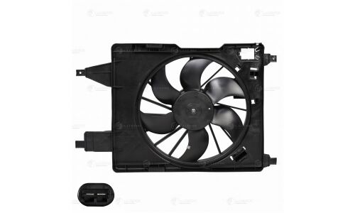 Вентилятор охлаждения радиатора Luzar, с кожухом, для Renault Megane, арт. LFK 0909