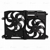 Вентилятор охлаждения радиатора Luzar, с кожухом, с 2 вентиляторами, для Ford Mondeo, арт. LFK 1045