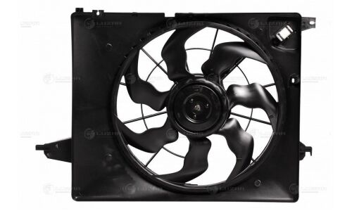 Вентилятор охлаждения радиатора Luzar, с кожухом, для двигателей 2.4i, для Hyundai Santa Fe, арт. LFK 08P7
