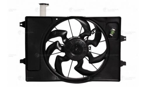 Вентилятор охлаждения радиатора Luzar, с кожухом, для Hyundai Elantra, арт. LFK 08X6