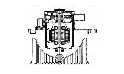 Вентилятор отопителя Luzar, арт. LFh 2212