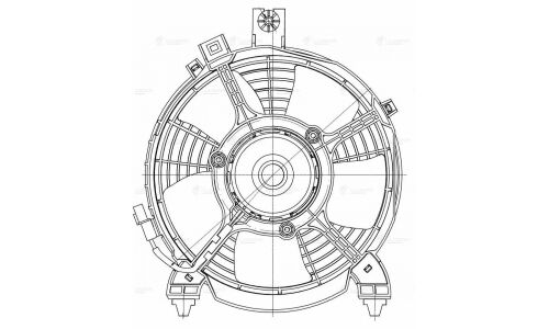 Вентилятор кондиционера Luzar, арт. LFAC 1148