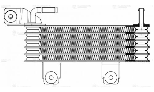 Радиатор масл. для а/м Hyundai Tucson (04-) 2.0i/2.0D (LOc 0850) Luzar, арт. LOc 0850