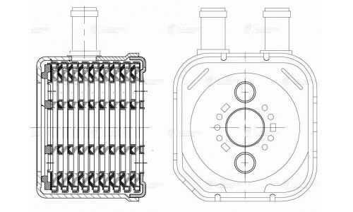 Радиатор масл. для а/м VW Passat B5 (96-) 1.8i/2.3i/2.8i/1.9D Luzar, арт. LOc 1805