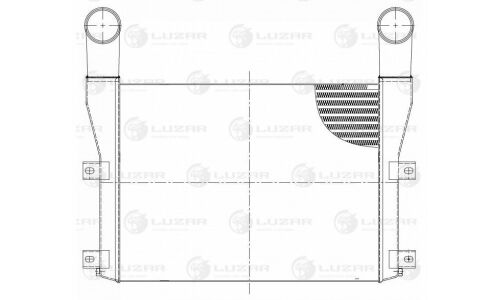 ОНВ (радиатор интеркулера) для а/м ПАЗ 3204-03 4ISBe (LRIC 03204) Luzar, арт. LRIC 03204
