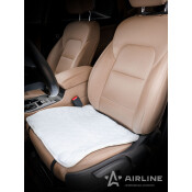 Накидка (подушка) Airline для передних сидений, искусственный мех, белый цвет, 1шт
