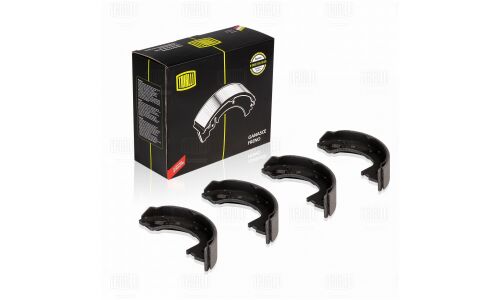 Колодки тормозные барабанные Trialli, комплект на ось (4 шт), арт. GF 1562