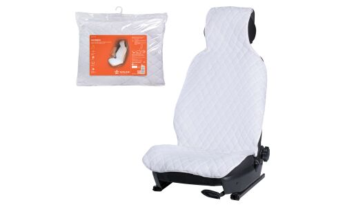 Накидка Airline для передних сидений, искусственный мех, белый цвет, 1шт