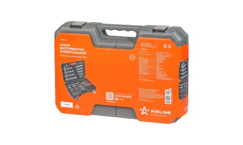 Набор инструментов Airline, под размеры 1/2, 1/4", комплект 82 предмета, арт. AT-82-41