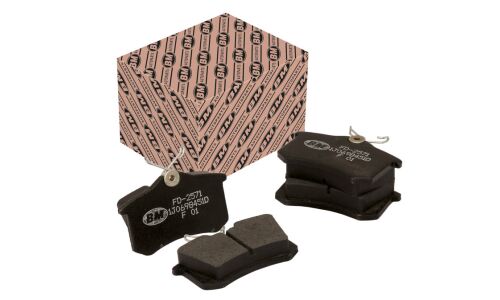 Колодки тормозные дисковые BM, задние, комплект на ось (4 шт), арт. FD 2571