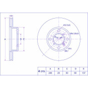 Диск тормозной Ti-Guar, арт. TG-55311-62G01