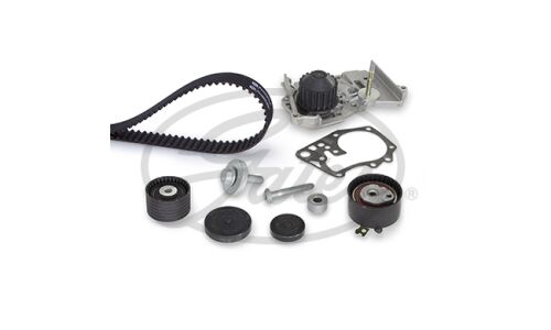 Ремень ГРМ Gates зубчатый с водяным насосом и роликами, арт. KP35671XS