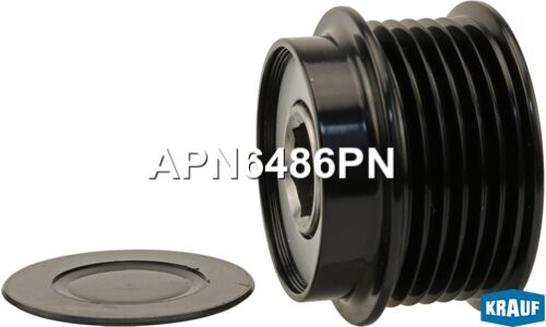 Шкив генератора с обгонной муфтой Krauf, арт. APN6486PN