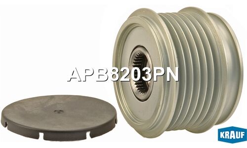Шкив генератора с обгонной муфтой Krauf, арт. APB8203PN