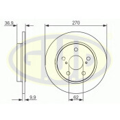 Диск тормозной GUD, задний, арт. GDB110337
