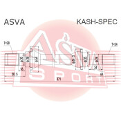 Полуось Asva, передняя, правая, арт. KASH-SPEC