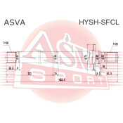 Полуось | перед прав Asva, арт. HYSH-SFCL