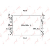 Радиатор охлаждения двигателя LYNXauto, паяный, арт. RB-1009