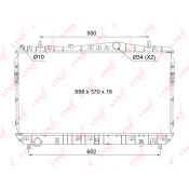Радиатор охлаждения двигателя LYNXauto паяный, арт. RB-1015