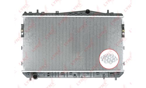 Радиатор охлаждения двигателя LYNXauto паяный, арт. RB-1015