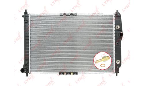 Радиатор охлаждения двигателя LYNXauto, паяный, арт. RB-1005