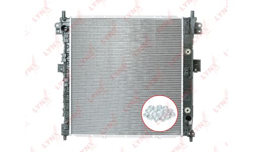 Радиатор охлаждения двигателя LYNXauto, паяный, арт. RB-1115