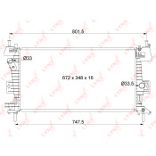 Радиатор охлаждения двигателя LYNXauto, арт. RB-1035