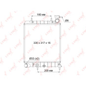 Радиатор охлаждения двигателя LYNXauto, паяный, арт. RB-1046