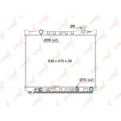 Радиатор охлаждения двигателя LYNXauto, паяный, арт. RB-1082