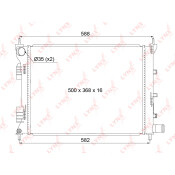 Радиатор охлаждения двигателя LYNXauto, паяный, арт. RB-1048