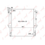 Радиатор охлаждения двигателя LYNXauto, паяный, арт. RB-1096