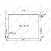Радиатор охлаждения двигателя LYNXauto, арт. RB-1022