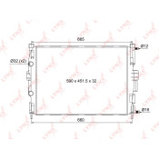 Радиатор охлаждения двигателя LYNXauto, сборный, арт. RM-1110
