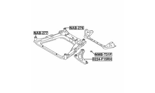 Подушка подрамника Febest, арт. NMB-T31F