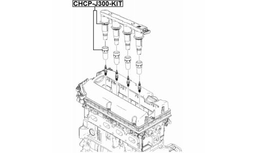 Наконечник катушки зажигания Febest, арт. CHCP-J300-KIT