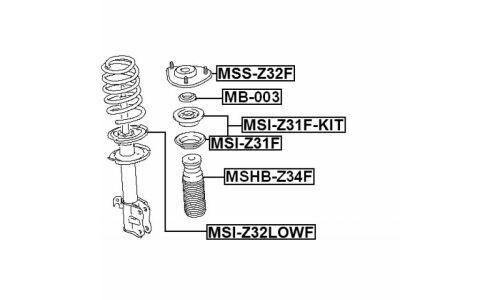 Проставка пружины нижняя | прав/лев Febest, арт. MSI-Z32LOWF